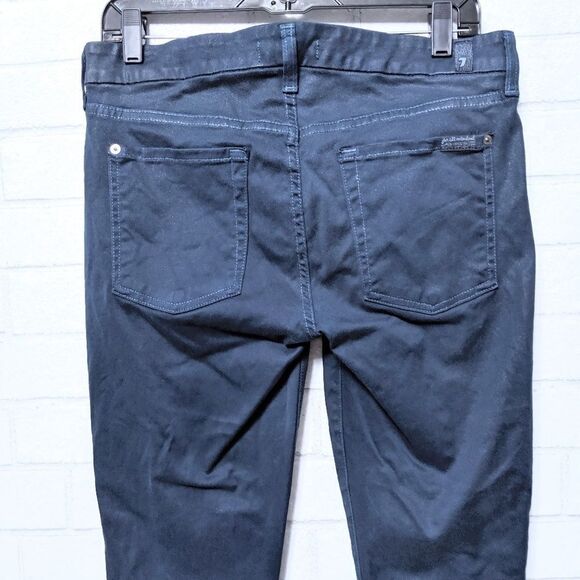 7 FOR ALL MANKIND The Skinny Coated Jean 31 - Picture 6 of 9